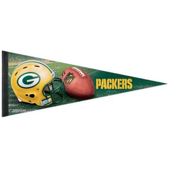 Green Bay Packers Premium Pennant - 12" X 30" NFL Official - Picture 1 of 4